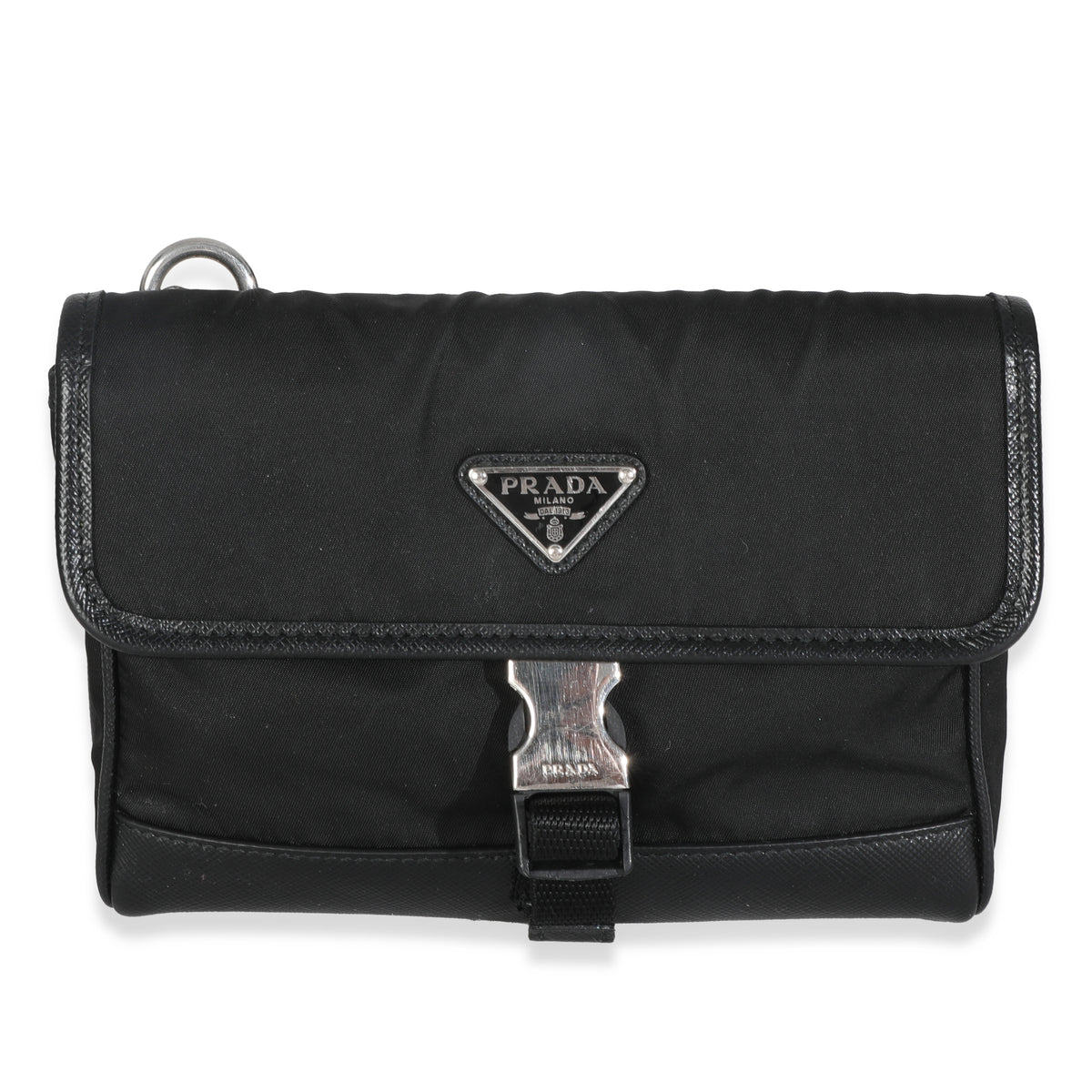 Black Re-Nylon Saffiano Smartphone Case