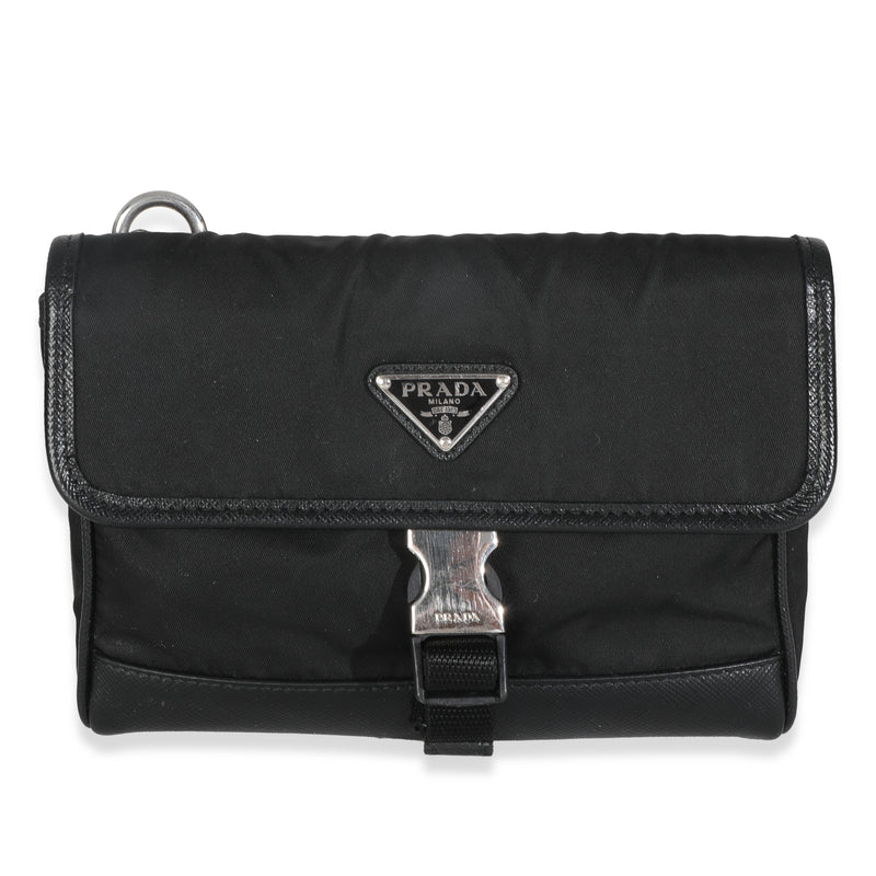 Black Re-Nylon Saffiano Smartphone Case