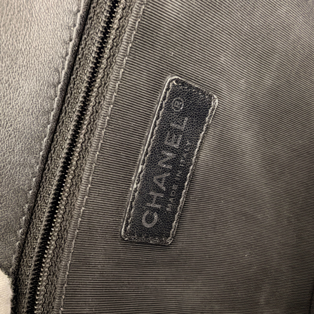 Black Quilted Patent New Medium Boy Bag