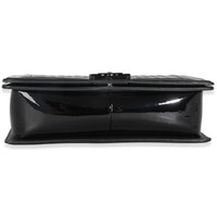 Black Quilted Patent New Medium Boy Bag