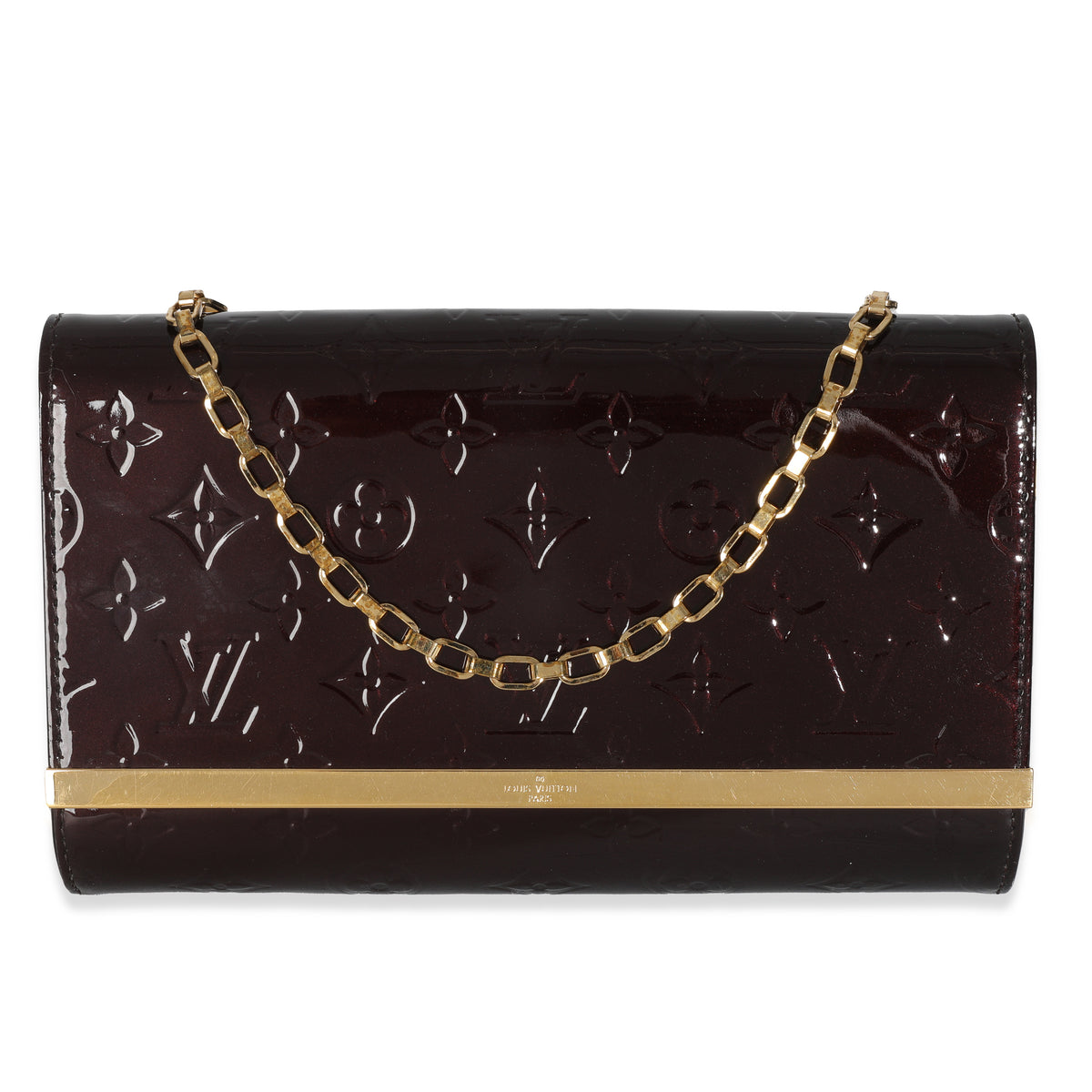Amarante Monogram Vernis Ana Clutch