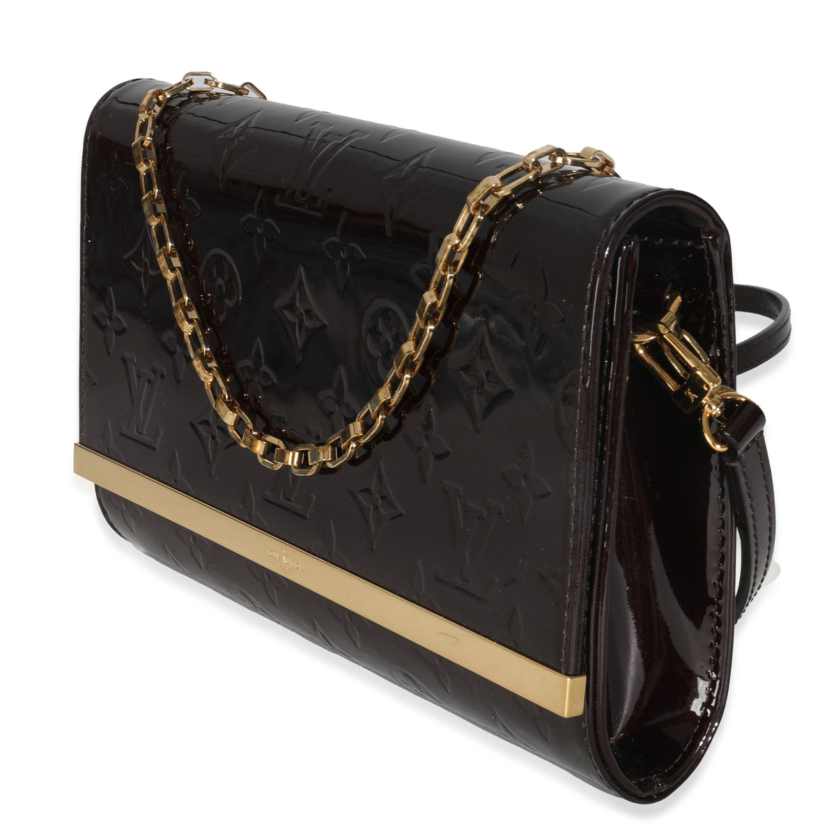 Amarante Monogram Vernis Ana Clutch