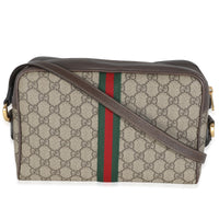 Beige GG Canvas Small Ophidia Shoulder Bag