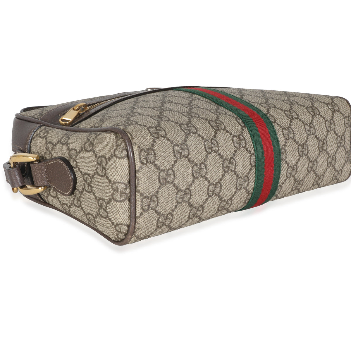 Beige GG Canvas Small Ophidia Shoulder Bag