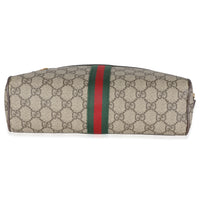 Beige GG Canvas Small Ophidia Shoulder Bag