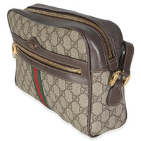 Beige GG Canvas Small Ophidia Shoulder Bag