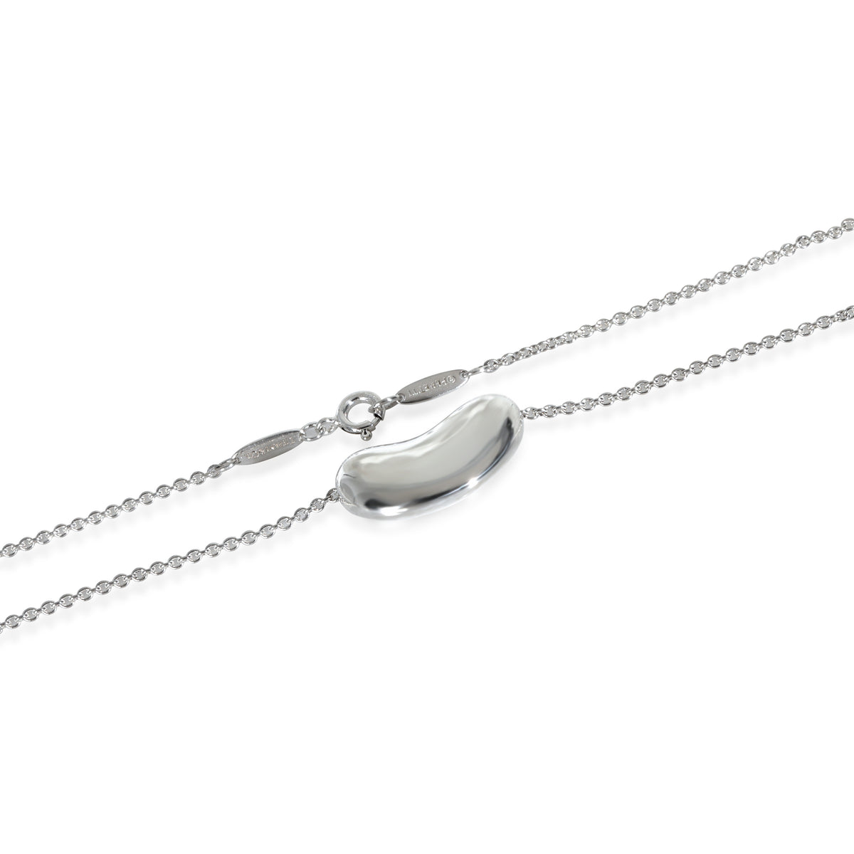 Sterling Silver  Elsa Peretti Bean Necklace