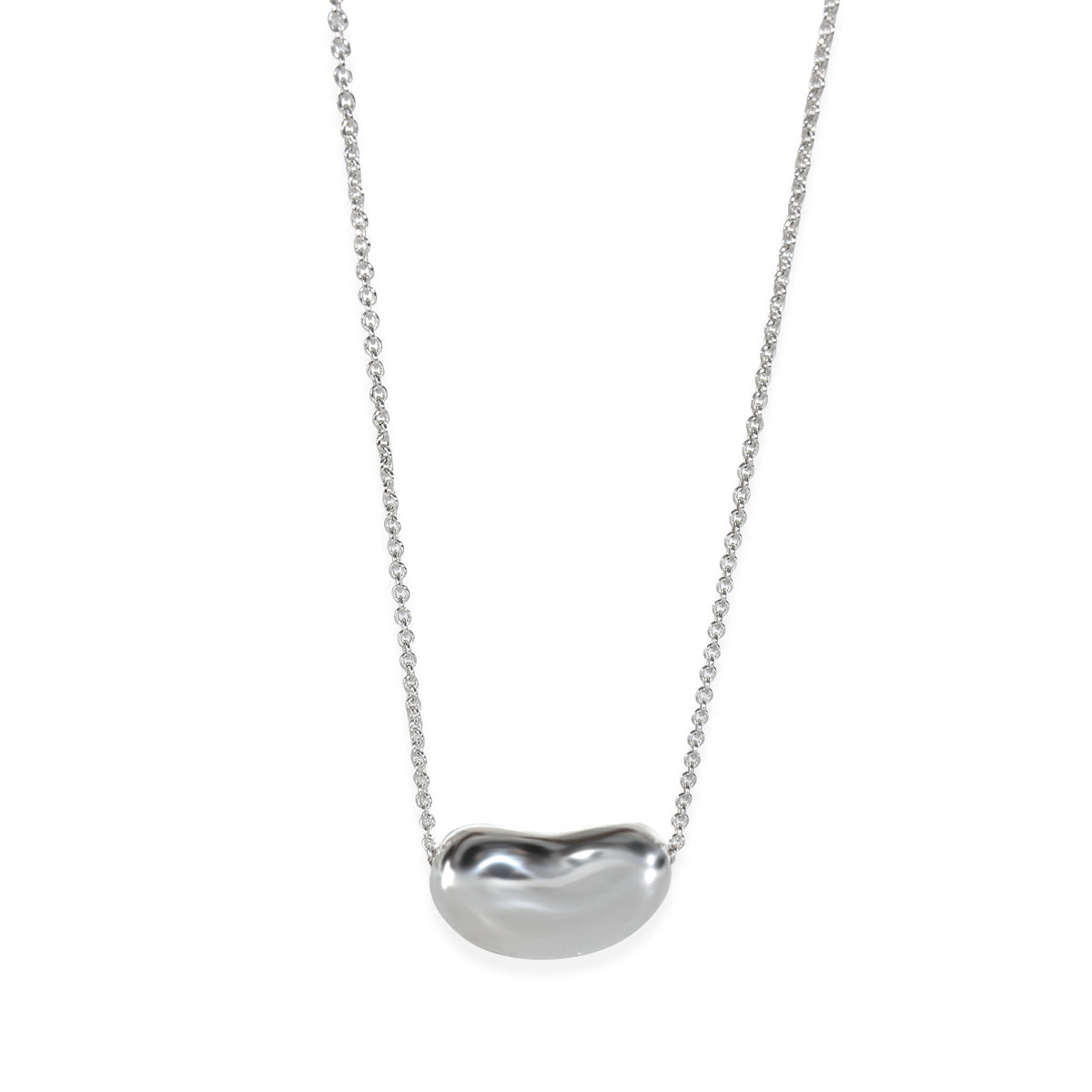 Sterling Silver  Elsa Peretti Bean Necklace