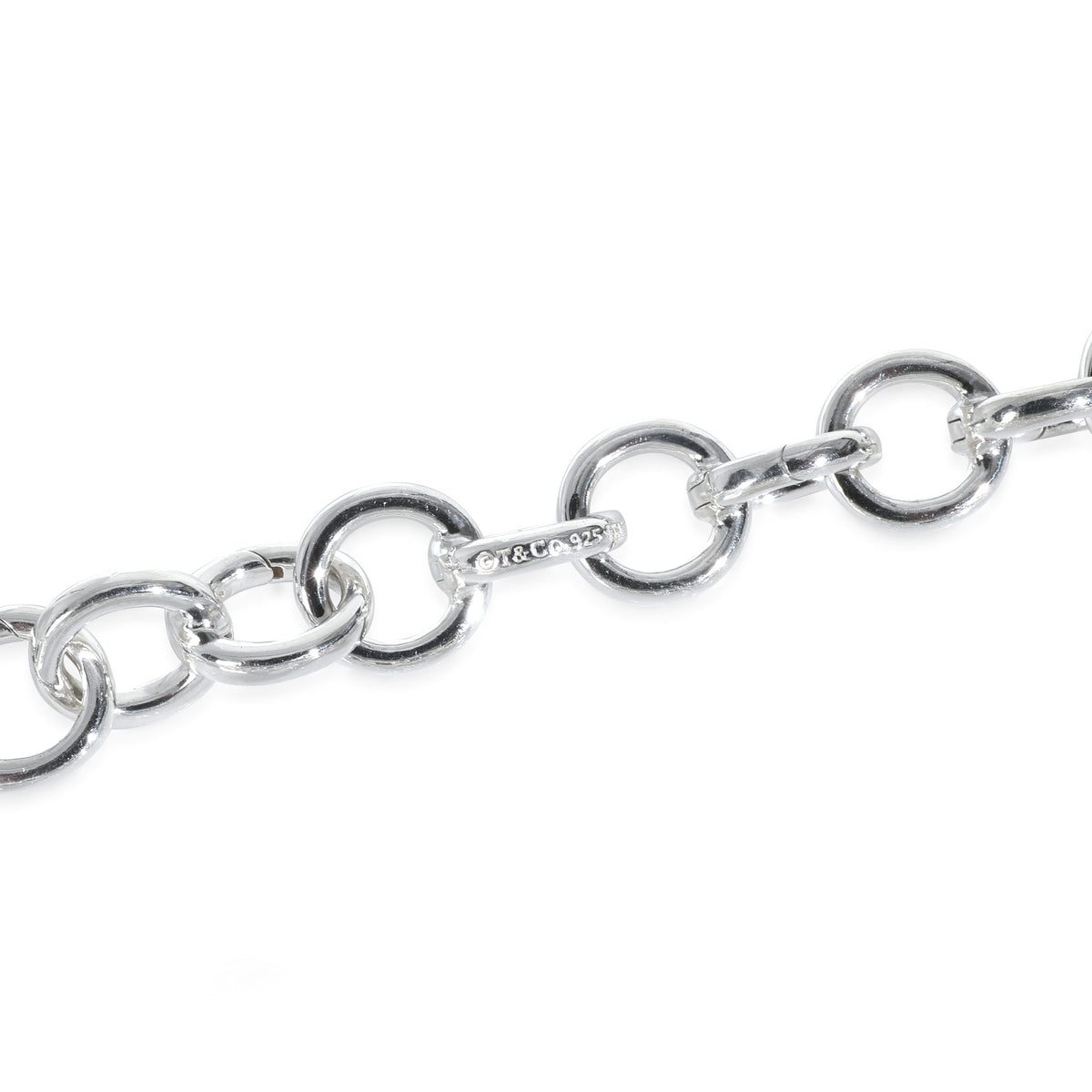 Sterling Silver  Clasping Link Necklace