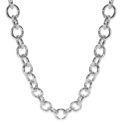 Sterling Silver  Clasping Link Necklace