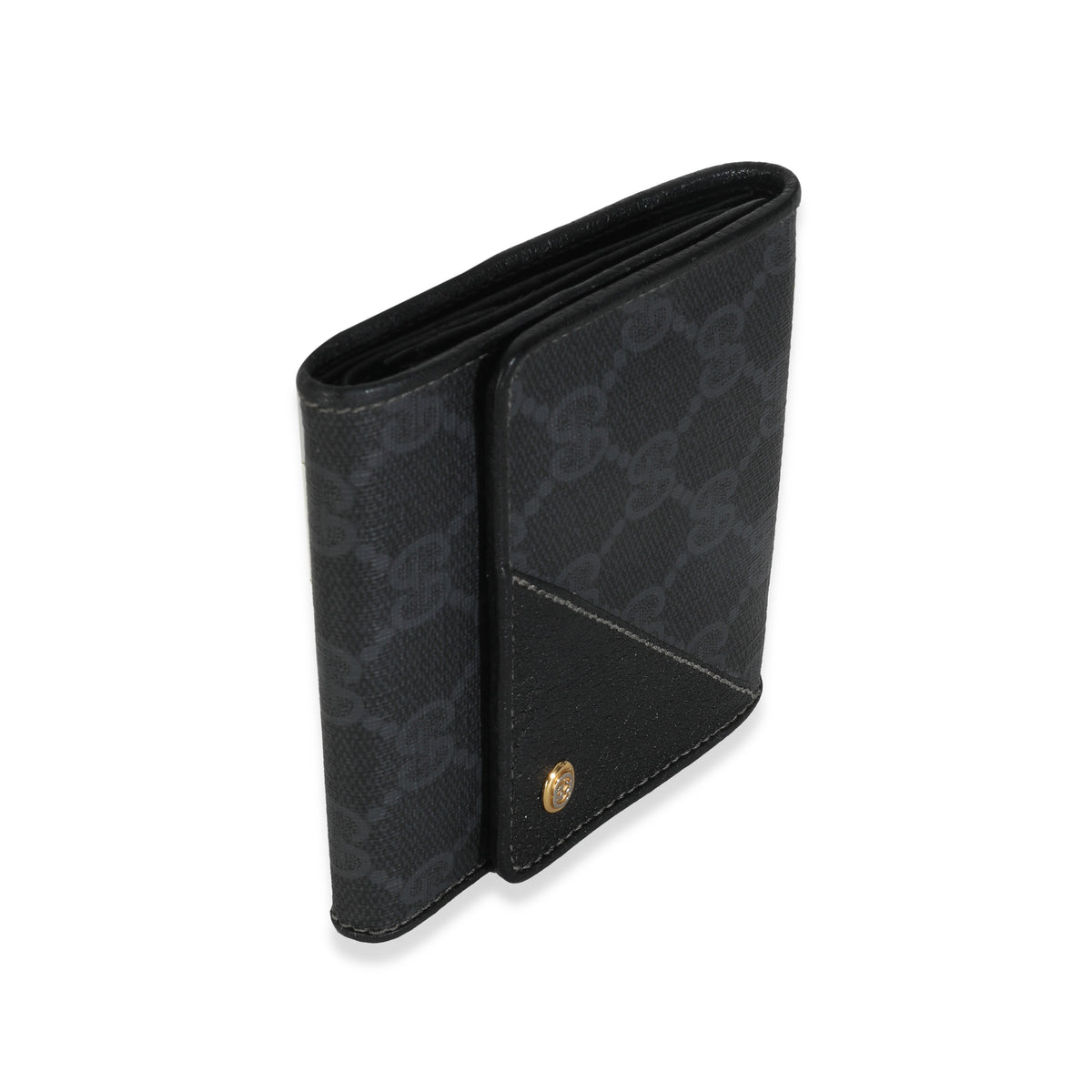 Vintage Black GG Canvas Bi Fold Wallet