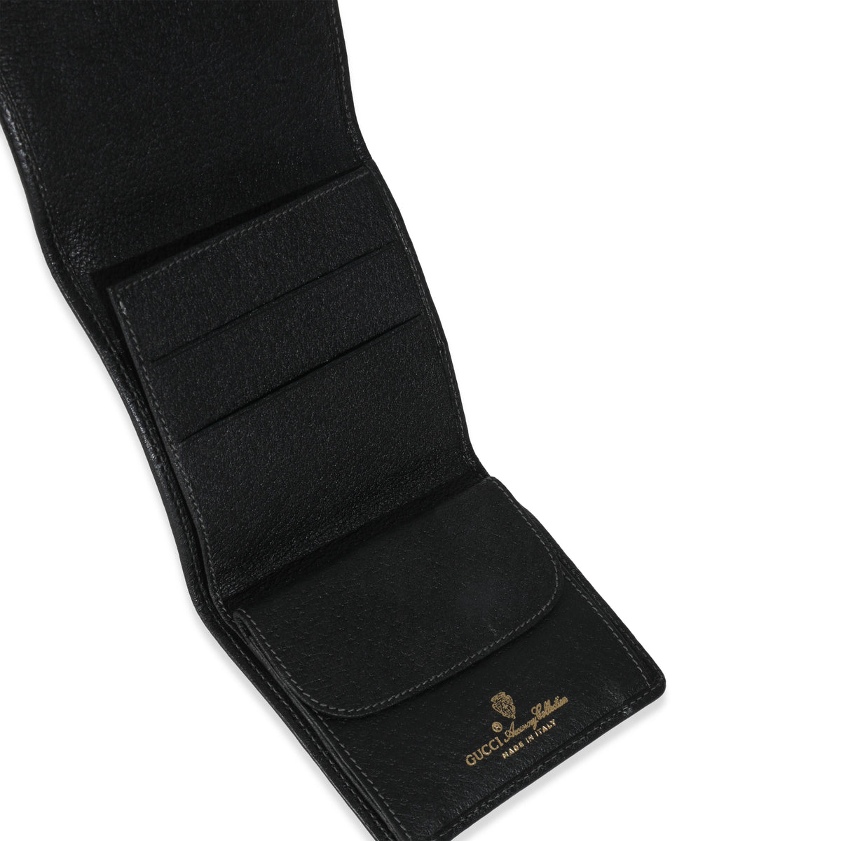 Vintage Black GG Canvas Bi Fold Wallet