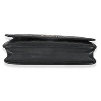 Black Quilted Lambskin Boy Wallet On Chain