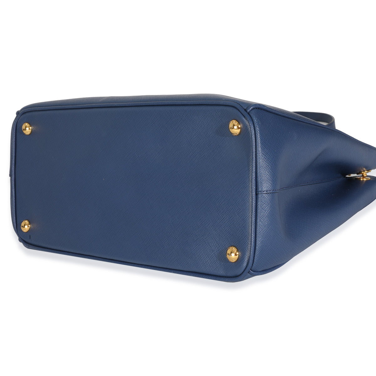 Navy Saffiano Medium Galleria Double Zip Tote