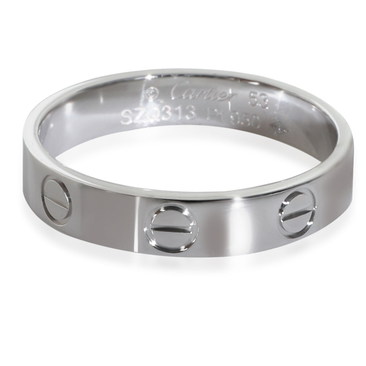 Platinum  Small Model Love Ring