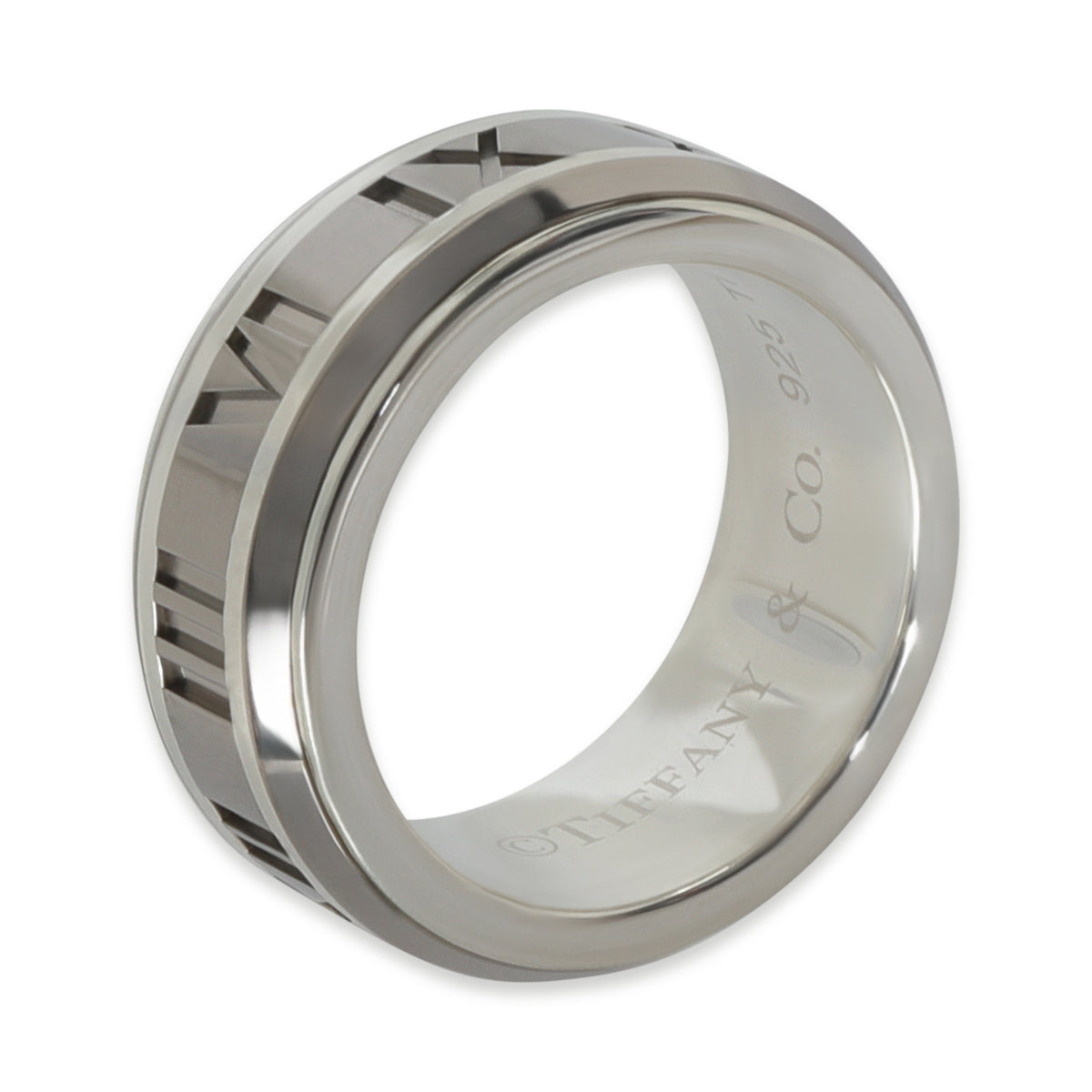 Sterling Silver & Titanium Atlas Ring