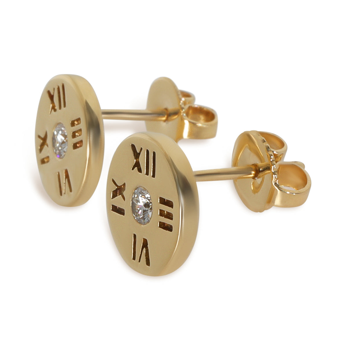 Yellow Gold Diamond Atlas Earrings