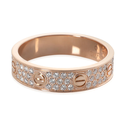 Rose Gold Diamond Small Model Love Ring