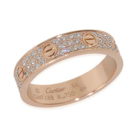Rose Gold Diamond Small Model Love Ring