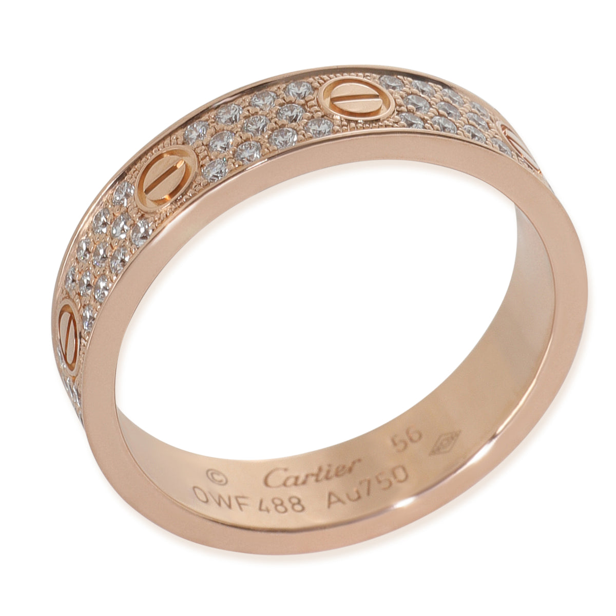 Rose Gold Diamond Small Model Love Ring