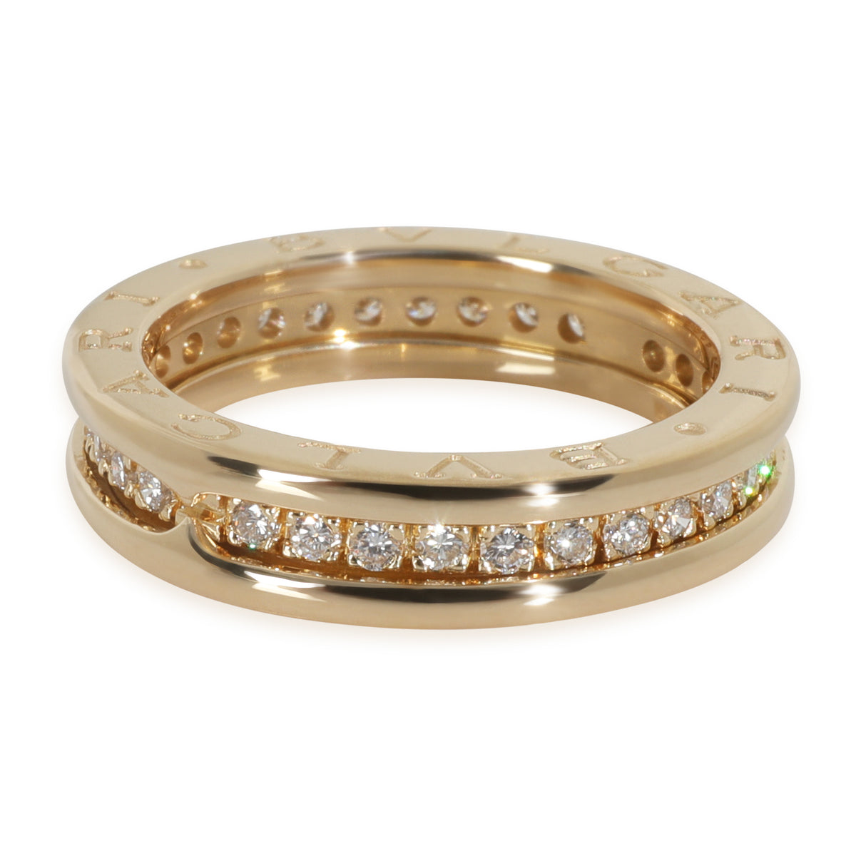 Yellow Gold Diamond B.zero1 Ring