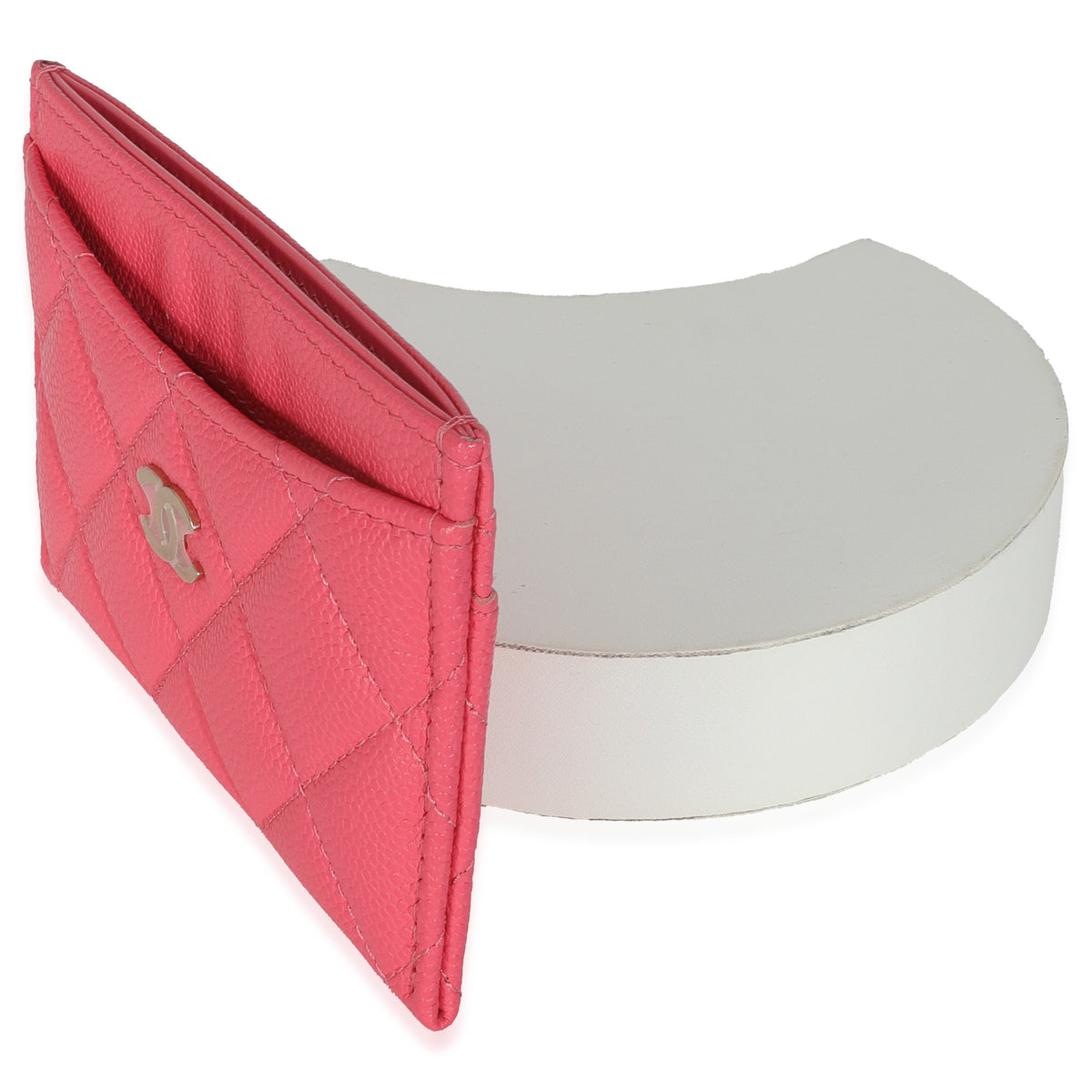 Pink Quilted Card Holder