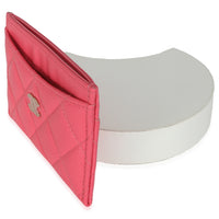 Pink Quilted Card Holder