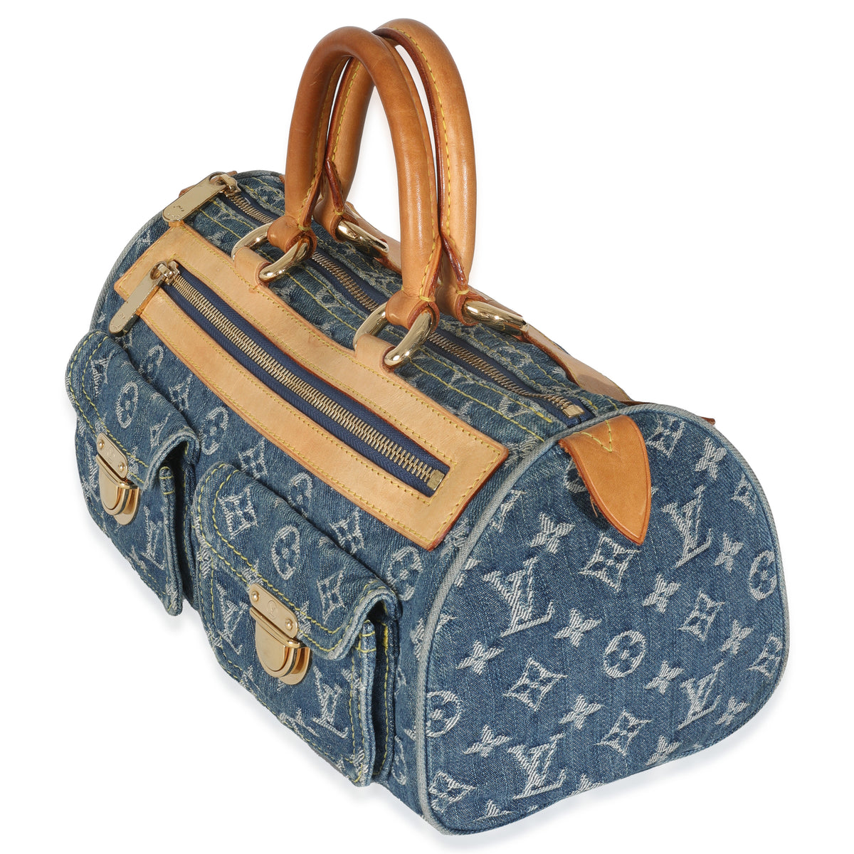Blue Monogram Denim Neo Speedy