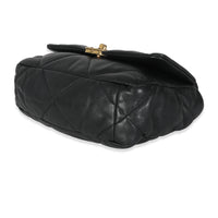 Black Quilted Lambskin Small Chanel 19 Flap Bag