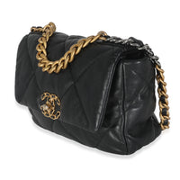Black Quilted Lambskin Small Chanel 19 Flap Bag
