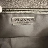 Grey Quilted Caviar New Medium Boy Handbag