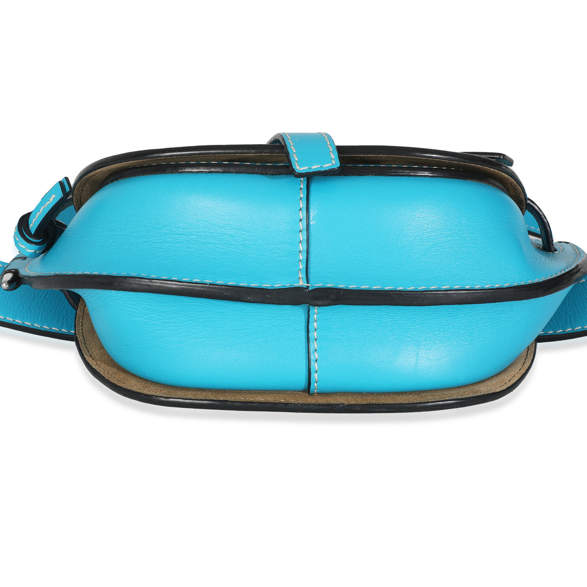 Loewe Blue Calfskin Mini Gate Belt Bag Handbag stamp