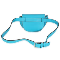 Blue Calfskin Mini Gate Belt Bag
