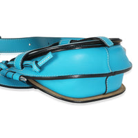 Blue Calfskin Mini Gate Belt Bag