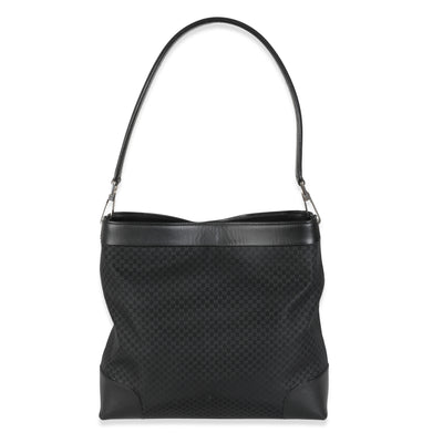 Vintage Black GG Nylon Shoulder Bag
