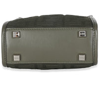 Dark Green Technical Fabric FF Mini Fendi Sunshine Shopper