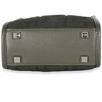 Dark Green Technical Fabric FF Mini Fendi Sunshine Shopper