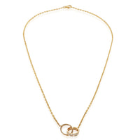 Yellow Gold Diamond Love Necklace