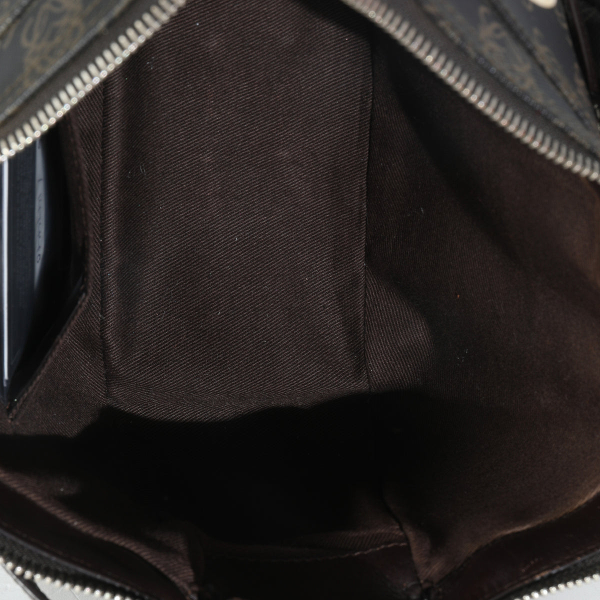 Vintage Black Anagram Canvas Shoulder Bag