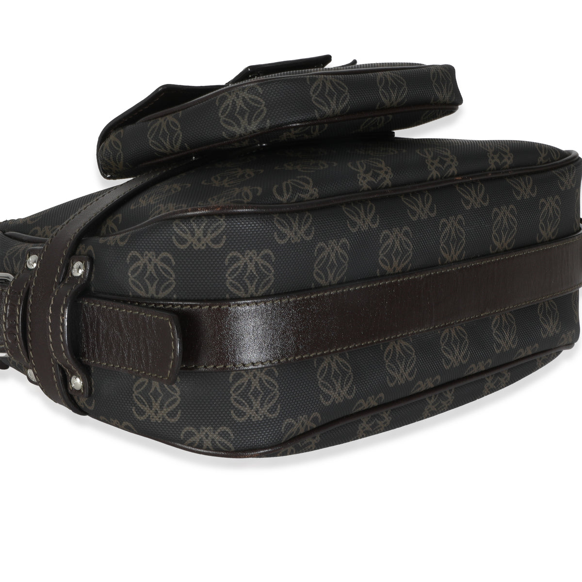 Vintage Black Anagram Canvas Shoulder Bag