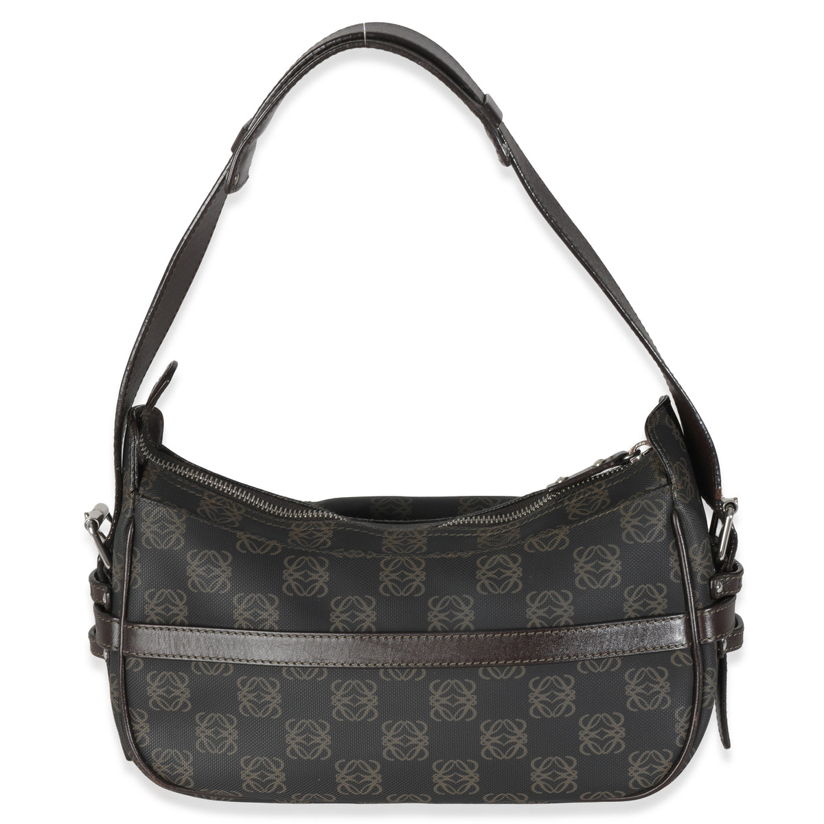 Vintage Black Anagram Canvas Shoulder Bag