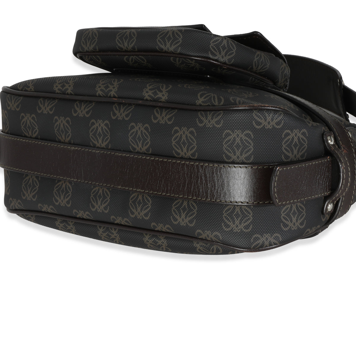 Vintage Black Anagram Canvas Shoulder Bag