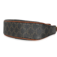 Tan Triomphe Canvas Calfskin Medium Ava Shoulder Bag