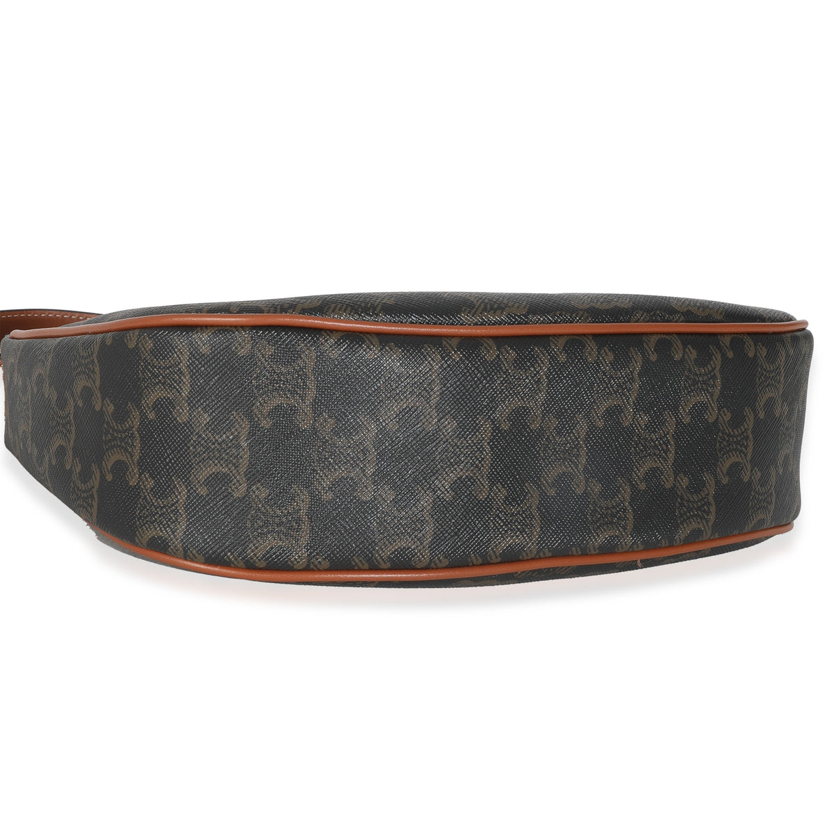 Tan Triomphe Canvas Calfskin Medium Ava Shoulder Bag