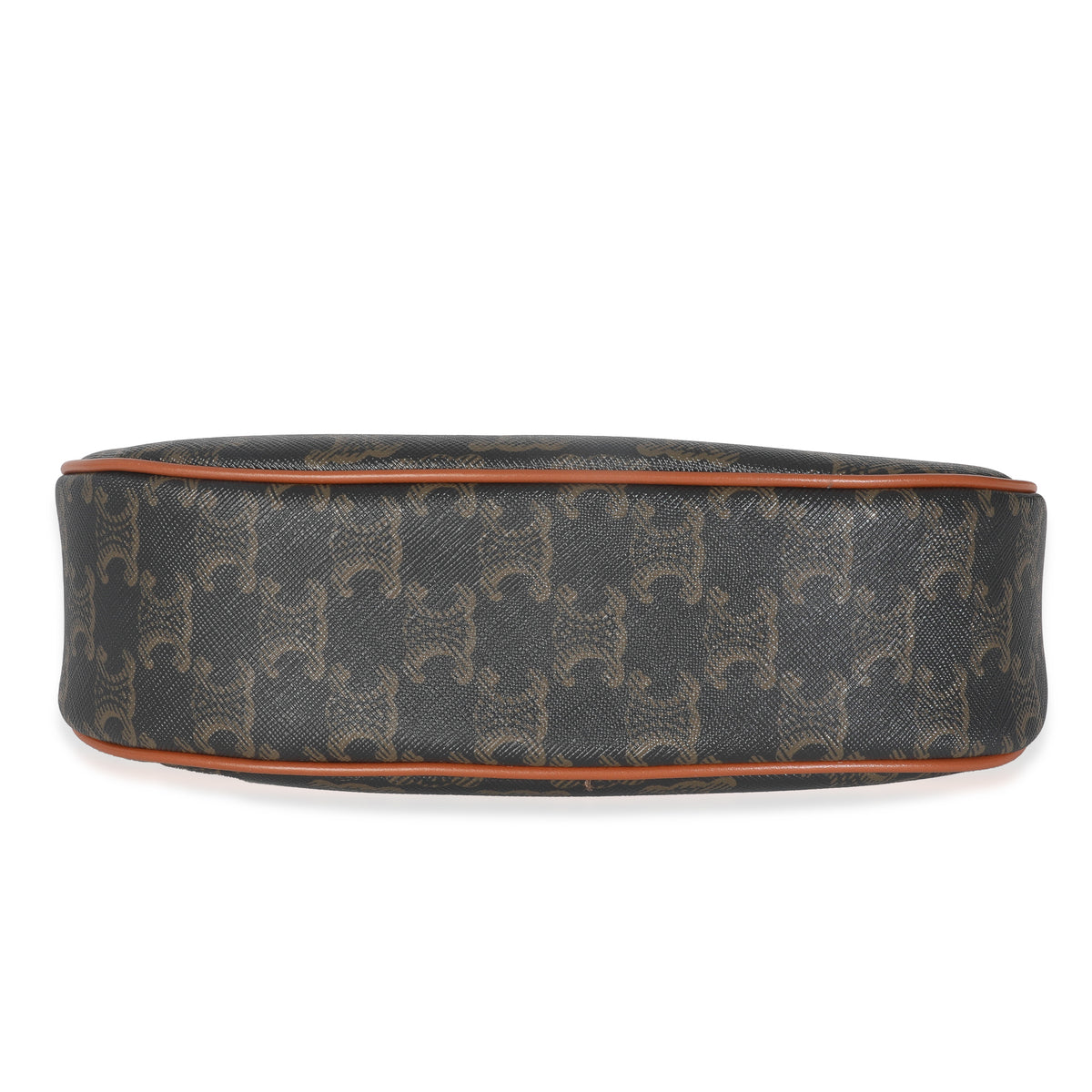 Tan Triomphe Canvas Calfskin Medium Ava Shoulder Bag