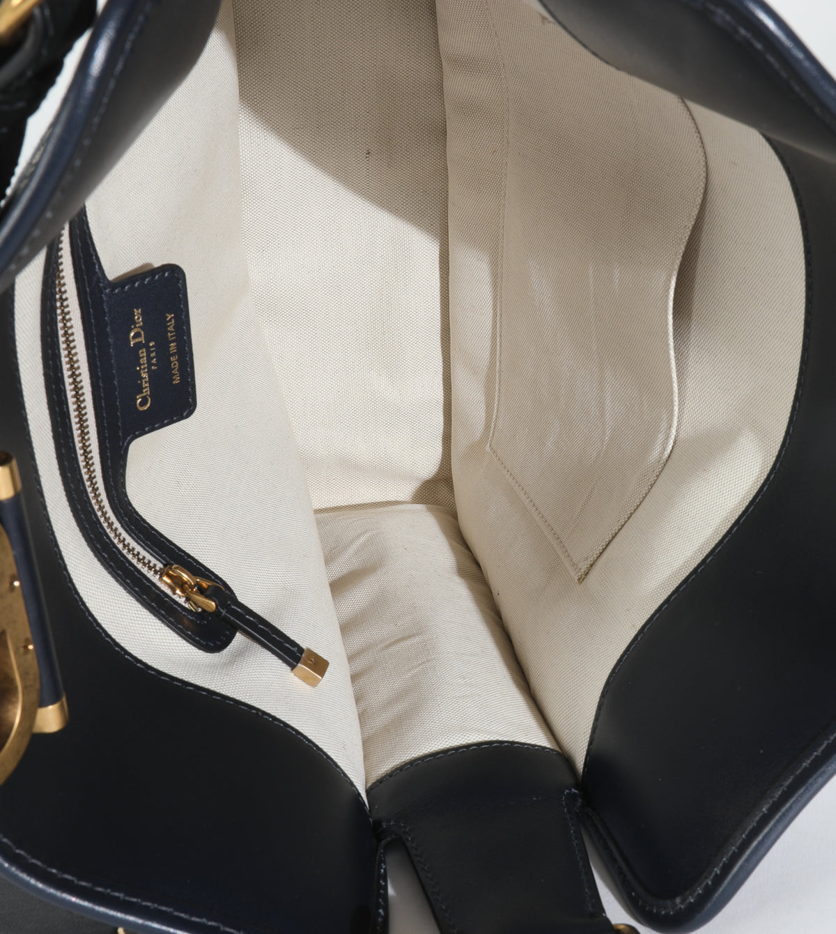 Navy Oblique Canvas CD Hobo