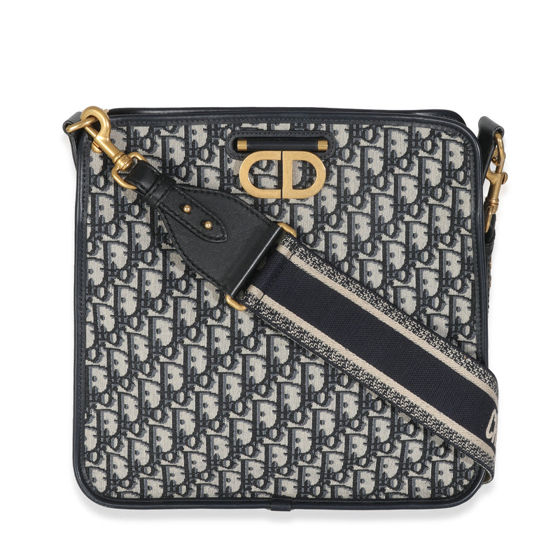 Navy Oblique Canvas CD Hobo