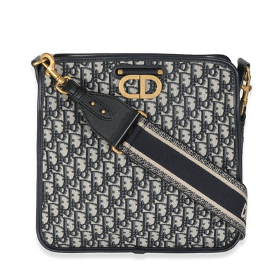 Navy Oblique Canvas CD Hobo