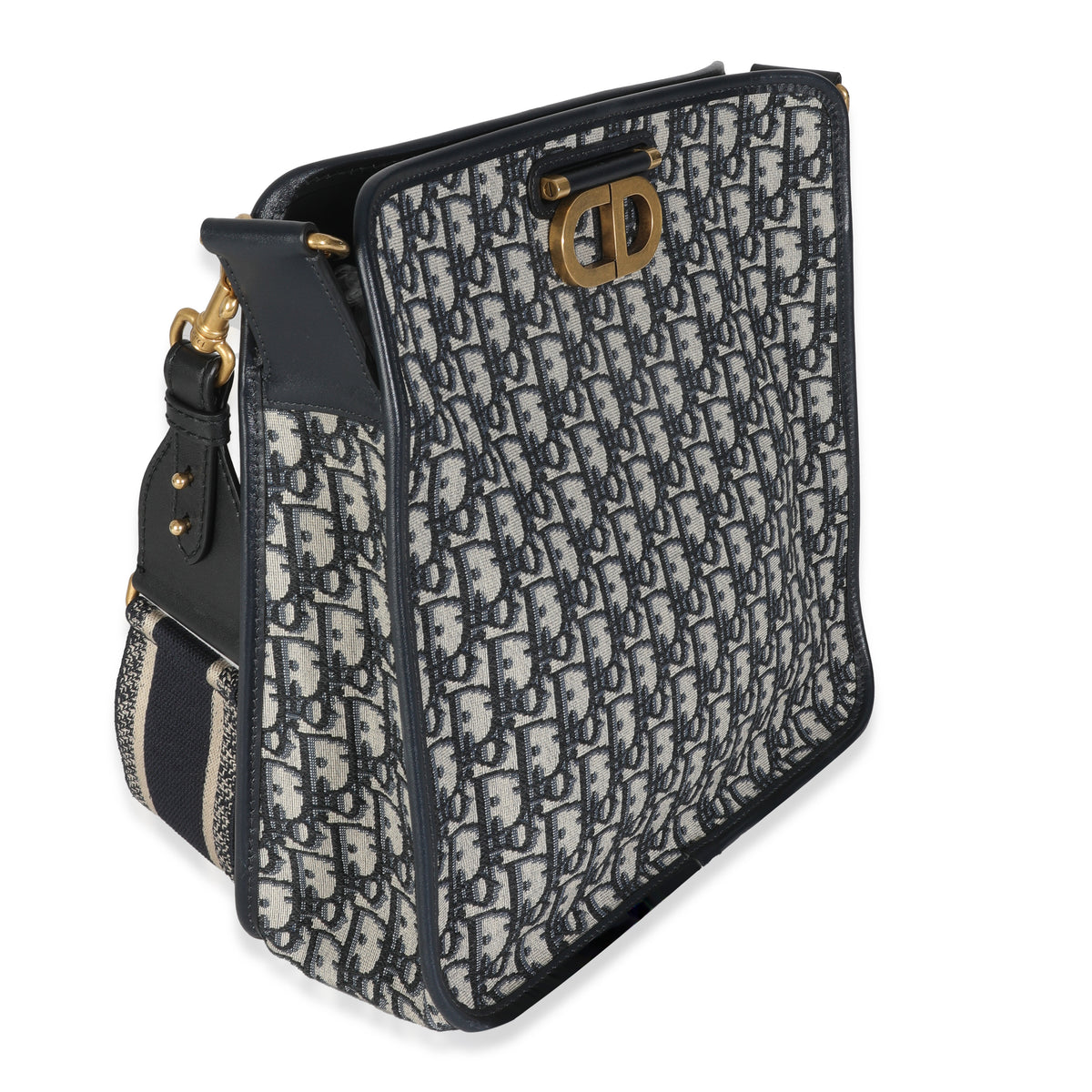 Navy Oblique Canvas CD Hobo