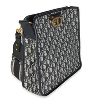 Navy Oblique Canvas CD Hobo